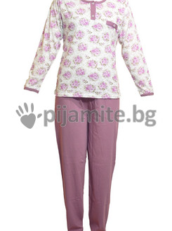 Дамска пижама - дълъг ръкав Рози 11591